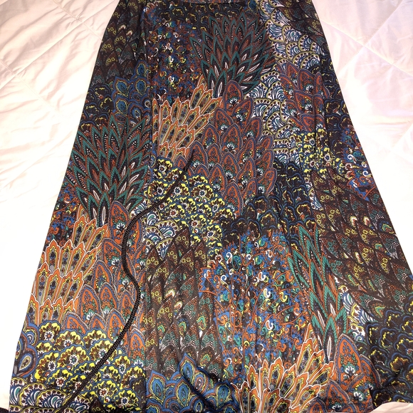 Multicolor Patterned Women's Skirt - Picture 2 of 5